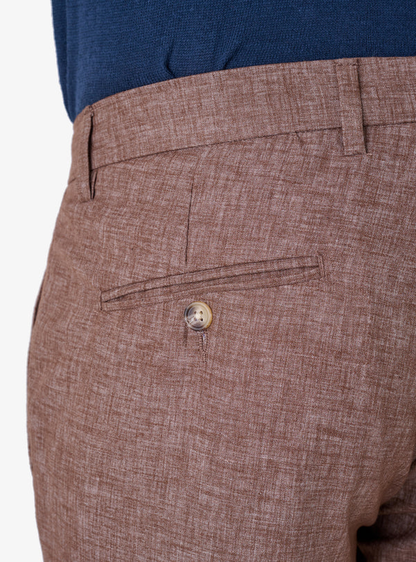 Pantalone Slim in lino cotone - Tod