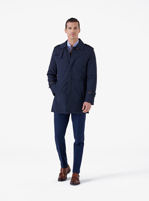 Giubbino caban impermeabile nylon - Royal