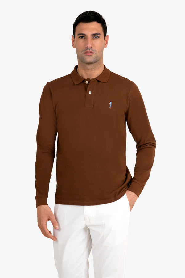 Polo a manica lunga in puro cotone - Casual - Fusaro Antonio dal 1893