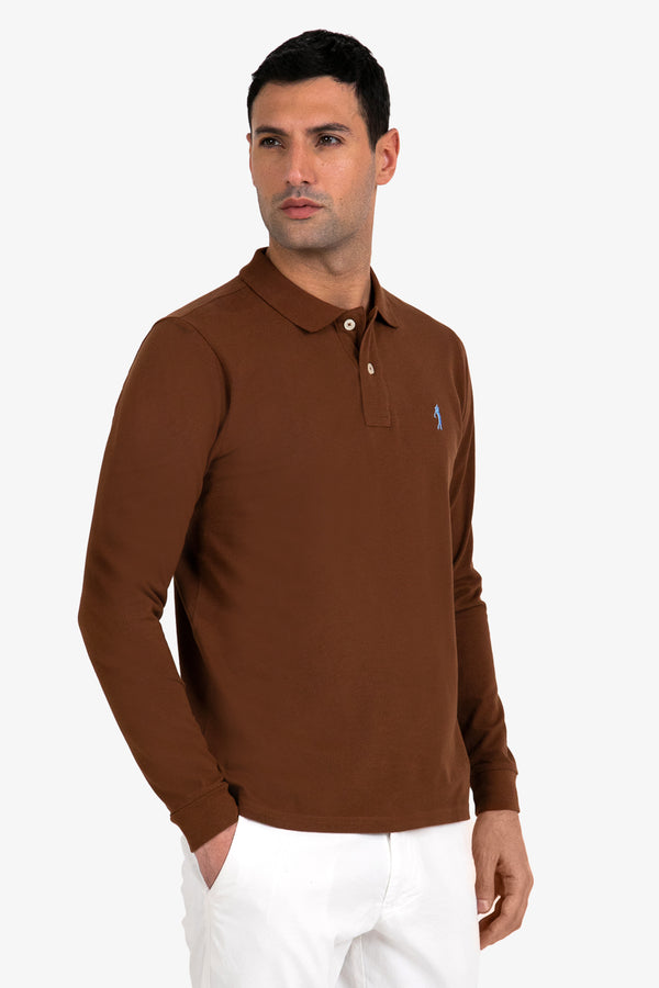 Polo a manica lunga in puro cotone - Casual - Fusaro Antonio dal 1893