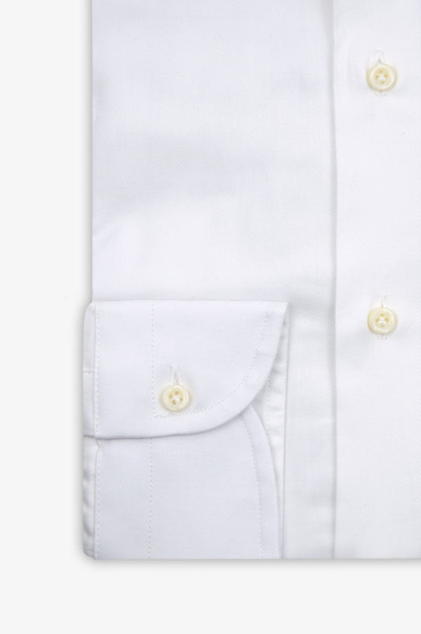 Camicia Regular Collo Francese in Cotone - Twill