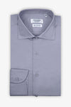 French neck cotton shirt - Popeline