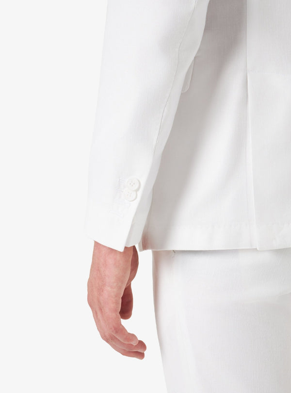 Abito Classico a Tinta Unita in Lino Cotone - Marine - Fusaro Antonio dal 1893 - Fusaro Antonio