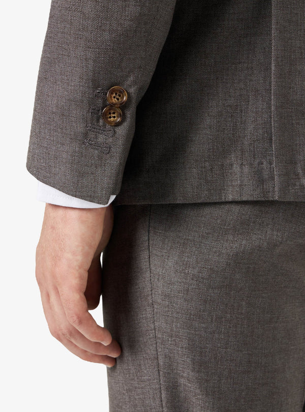 Abito Classico a Tinta Unita in Lino Cotone - Marine - Fusaro Antonio dal 1893 - Fusaro Antonio