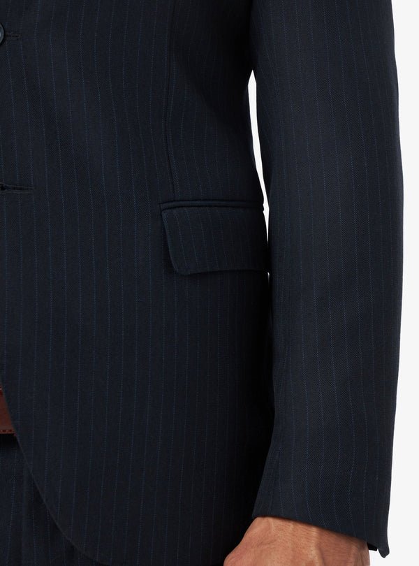 Abito gessato in misto lana con chiusura a 2 bottoni - Inigo - Fusaro Antonio dal 1893 - Fusaro Antonio