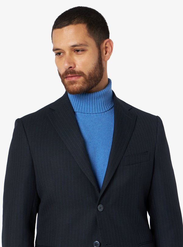 Abito gessato in misto lana con chiusura a 2 bottoni - Inigo - Fusaro Antonio dal 1893 - Fusaro Antonio