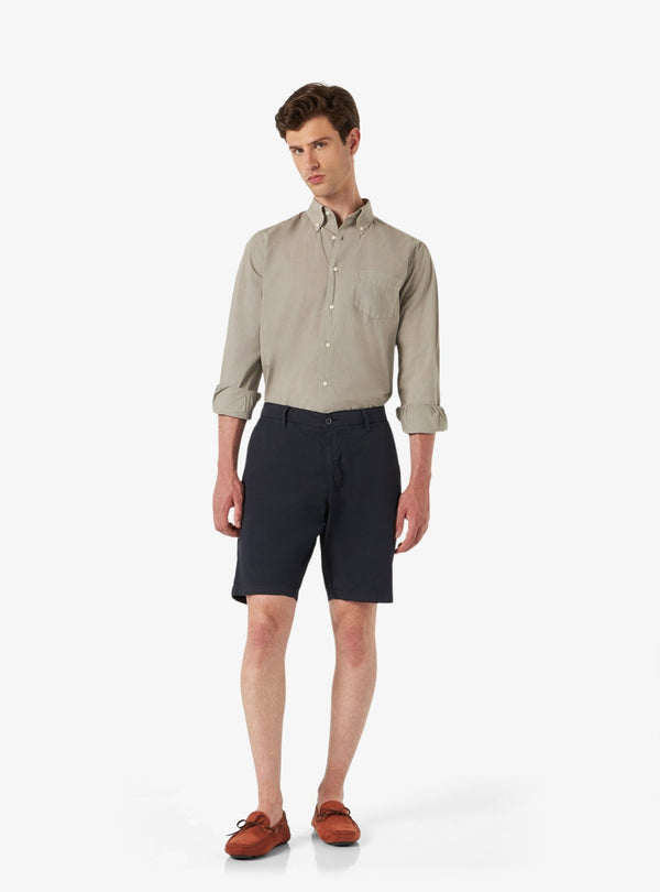 Bermuda in cotone tinta unita - Moon - Fusaro Antonio dal 1893 - Fusaro Antonio