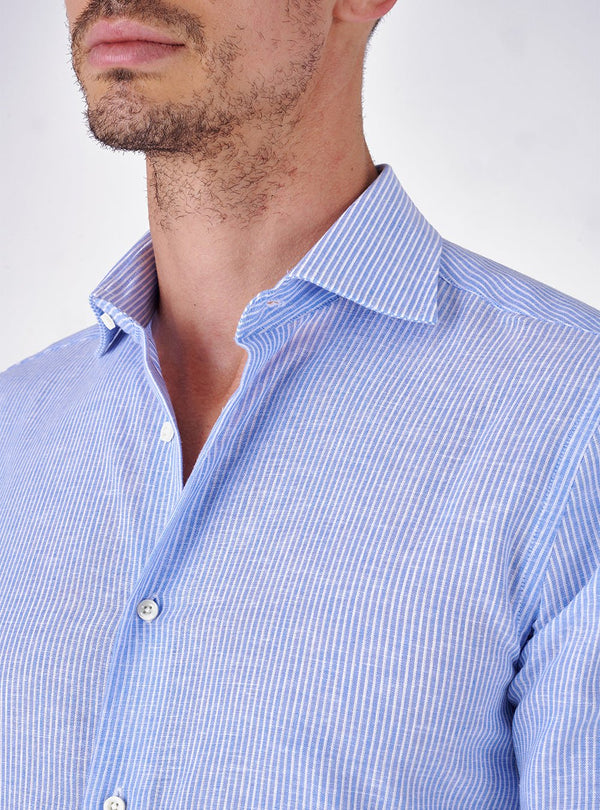 Camicia Collo Francese in Lino Cotone - Pete Barris - Fusaro Antonio dal 1893 - Fusaro Antonio