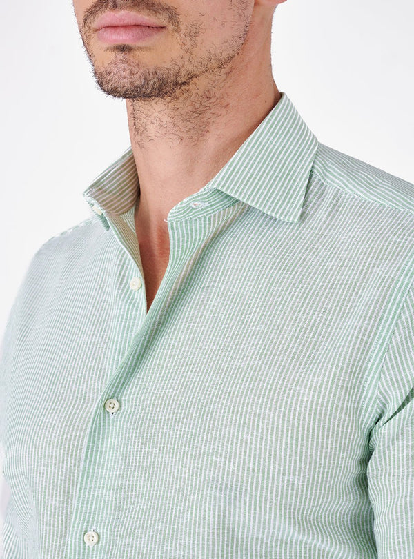 Camicia Collo Francese in Lino Cotone - Pete Barris - Fusaro Antonio dal 1893 - Fusaro Antonio