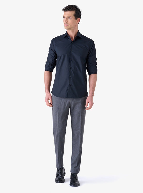 Camicia con collo francese in cotone - Popeline - Fusaro Antonio dal 1893 - Fusaro Antonio