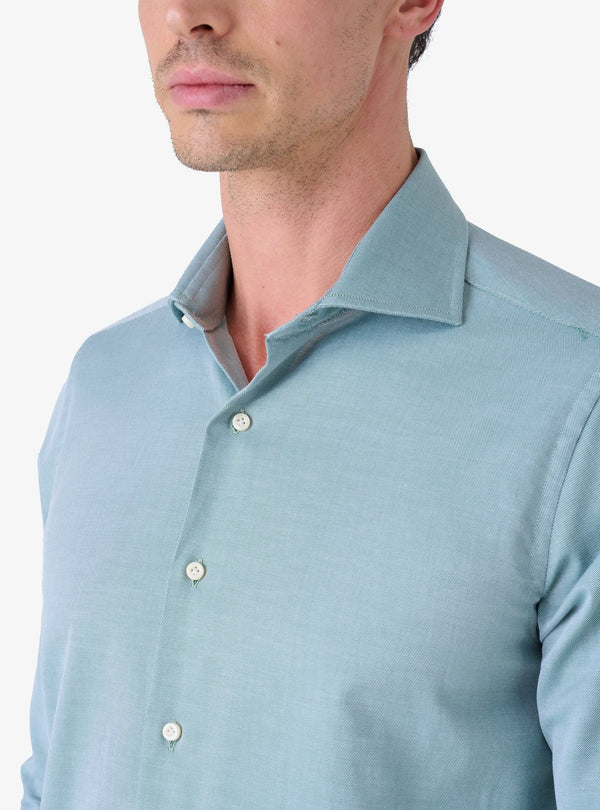 Camicia con collo francese in cotone - Twill - Fusaro Antonio dal 1893 - Fusaro Antonio