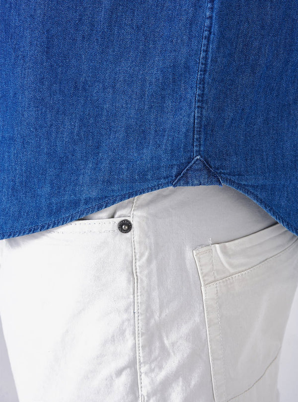 Camicia con collo francese in denim - Jack Light - Fusaro Antonio dal 1893 - Fusaro Antonio