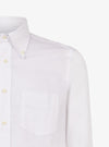 Camicia manica lunga button down in lino cotone - Teddy - Fusaro Antonio dal 1893 - Fusaro Antonio