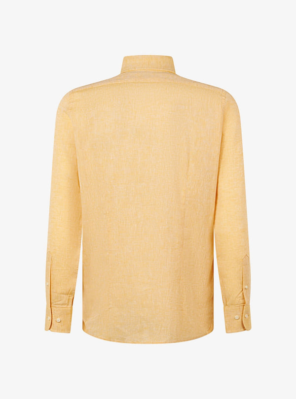 Camicia manica lunga button down in lino cotone - Teddy - Fusaro Antonio dal 1893 - Fusaro Antonio