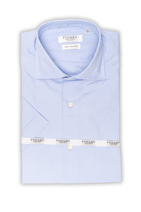 Camicia mezza manica collo francese in cotone - Mark - Fusaro Antonio dal 1893 - Fusaro Antonio
