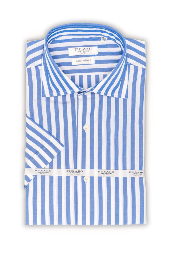 Camicia mezza manica collo francese in cotone - Mark - Fusaro Antonio dal 1893 - Fusaro Antonio