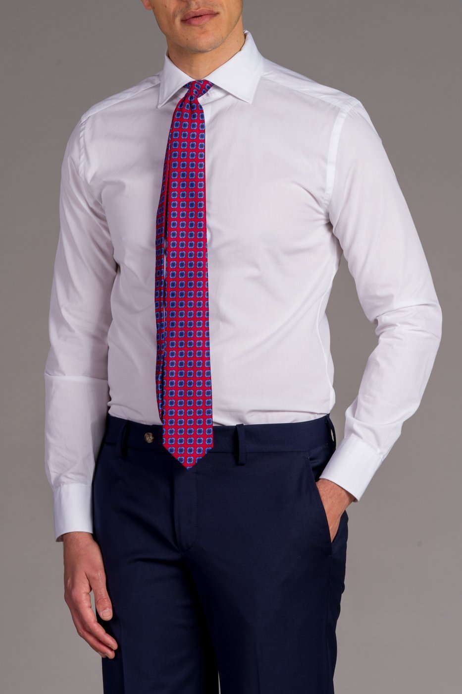 Camicia Classica Collo Francese Tinta Unita Uomo | Roma | Camicia Classica Collo - Foto 10