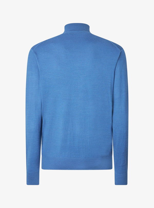 Cardigan con zip intera in lana merinos - Rick - Fusaro Antonio dal 1893 - Fusaro Antonio