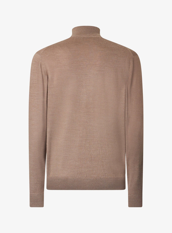 Cardigan con zip intera in lana merinos - Rick - Fusaro Antonio dal 1893 - Fusaro Antonio