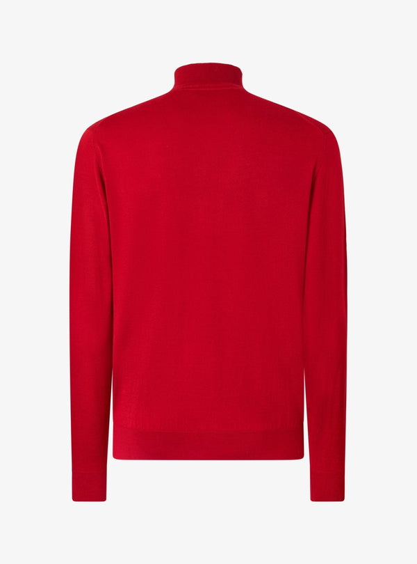 Cardigan con zip intera in lana merinos - Rick - Fusaro Antonio dal 1893 - Fusaro Antonio