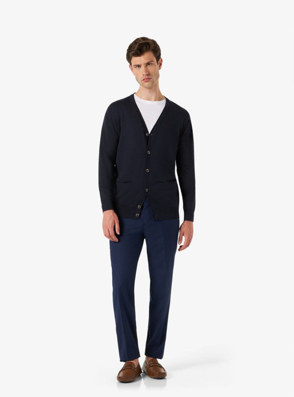 Cardigan in Lana Merinos con Bottoni - Kalman - Fusaro Antonio dal 1893 - Fusaro Antonio