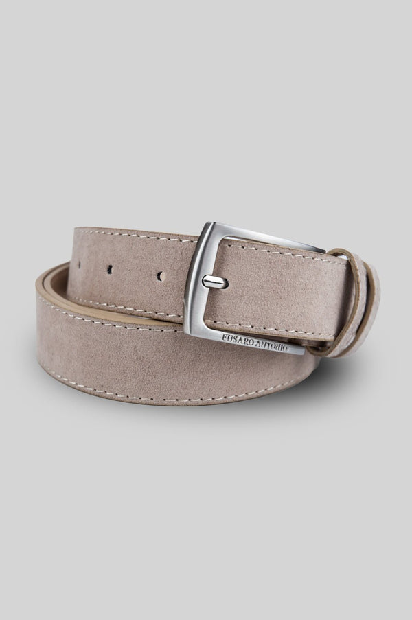 Cintura scamosciata - Silver - Fusaro Antonio dal 1893 - Fusaro Antonio