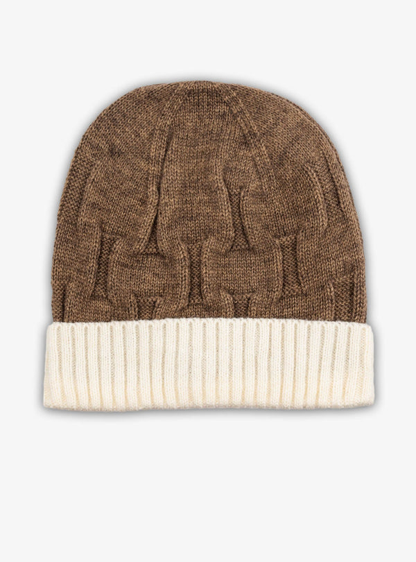 Cuffietta bicolore a costine in misto lana - Fusaro Antonio dal 1893 - Fusaro Antonio