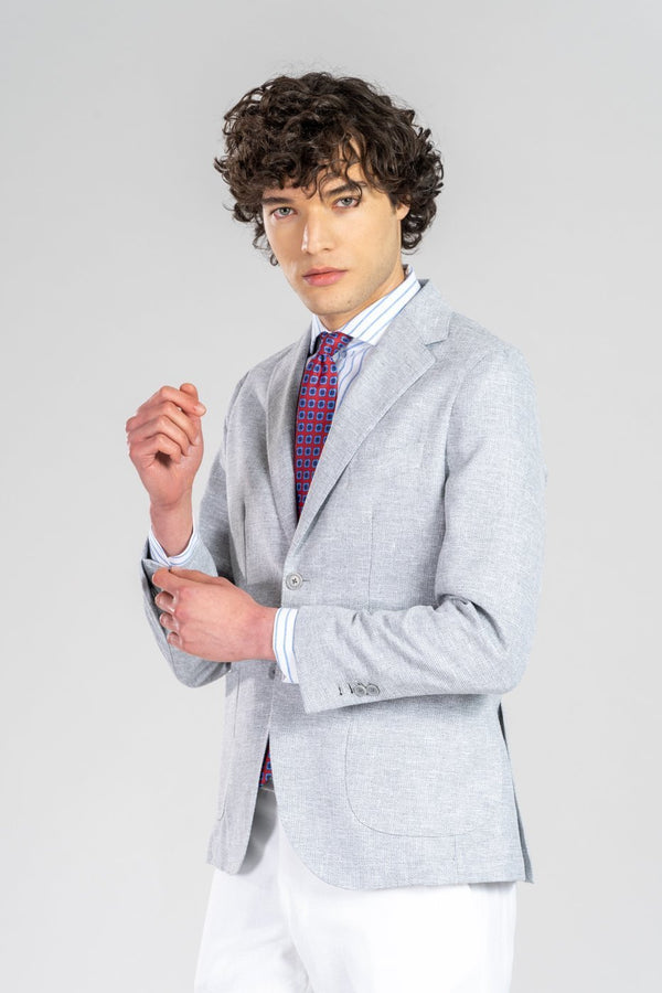 Giacca Christopher in lino cotone - Fusaro Antonio dal 1893 - Fusaro Antonio