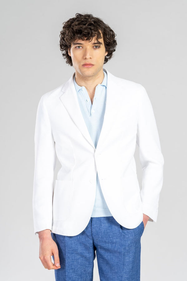 Giacca Christopher in lino cotone - Fusaro Antonio dal 1893 - Fusaro Antonio