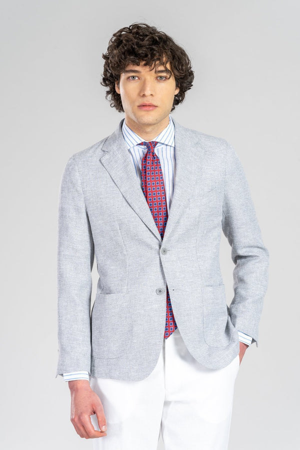 Giacca Christopher in lino cotone - Fusaro Antonio dal 1893 - Fusaro Antonio