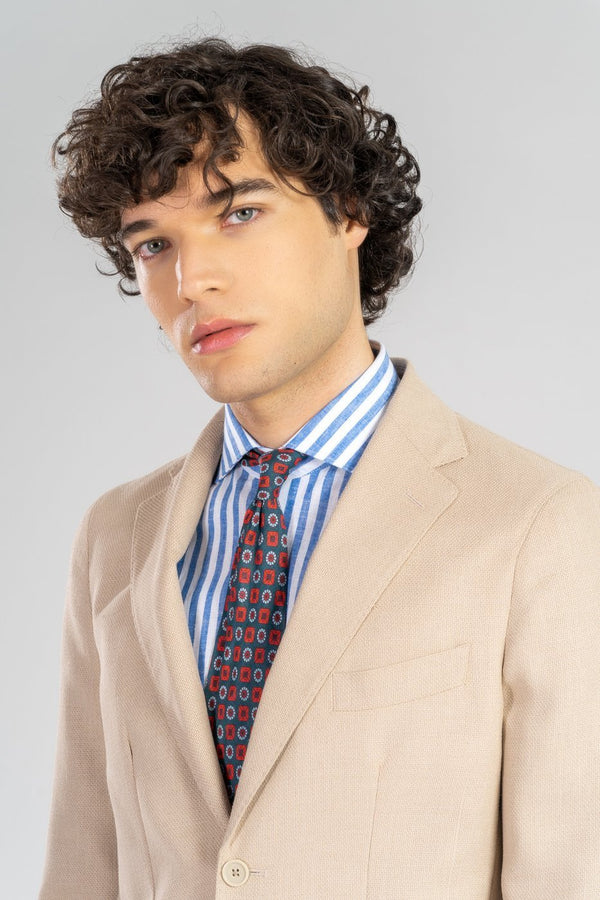 Giacca Christopher in lino cotone - Fusaro Antonio dal 1893 - Fusaro Antonio