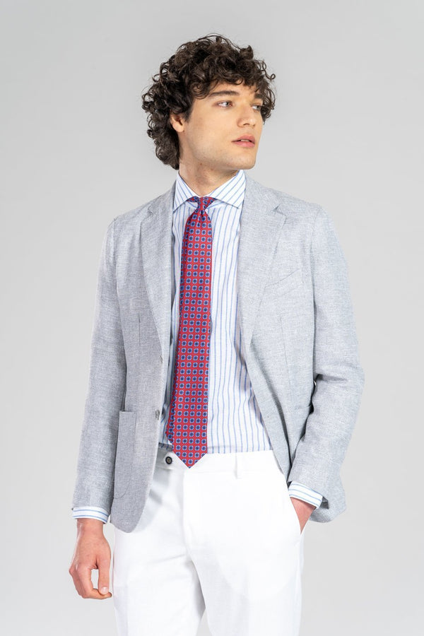 Giacca Christopher in lino cotone - Fusaro Antonio dal 1893 - Fusaro Antonio