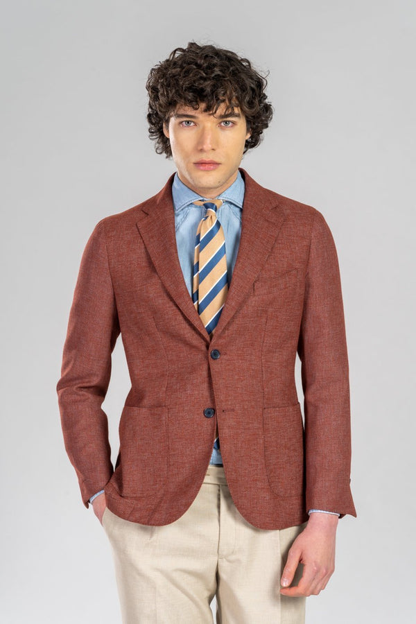 Giacca Christopher in lino cotone - Fusaro Antonio dal 1893 - Fusaro Antonio