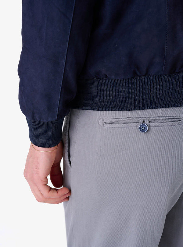 Giubbino in camoscio con bottoni - OldStyle - Fusaro Antonio dal 1893 - Fusaro Antonio