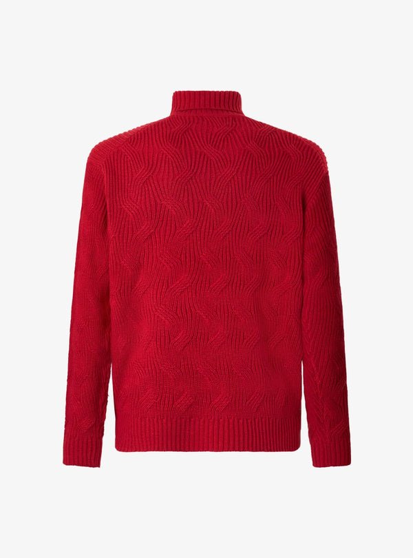 Maglia a collo alto modello in treccia in misto lana - Gabriel - Fusaro Antonio dal 1893 - Fusaro Antonio