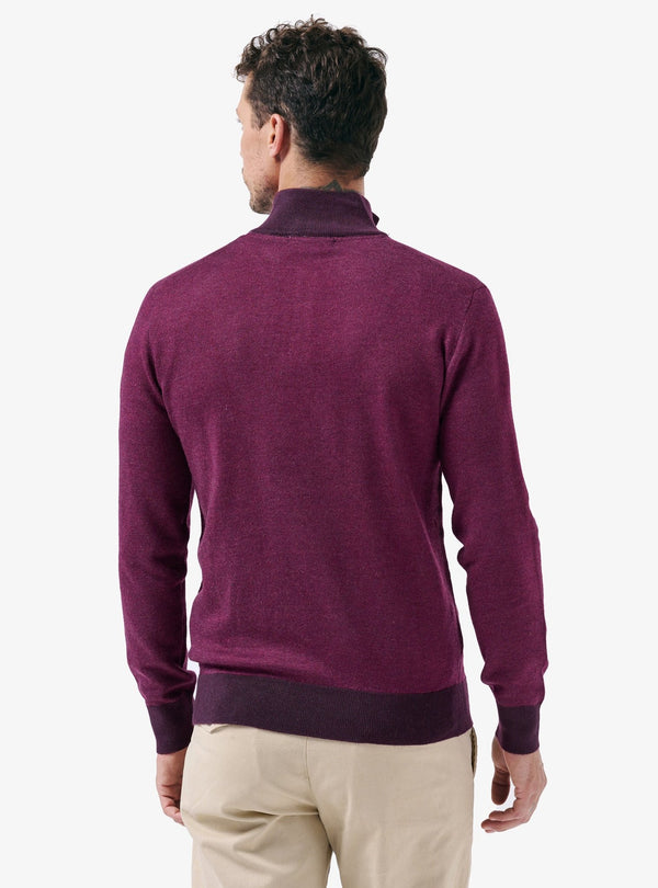 Maglia Chiusura Mezza Zip in Lana Cashmere - Ben - Fusaro Antonio dal 1893 - Fusaro Antonio