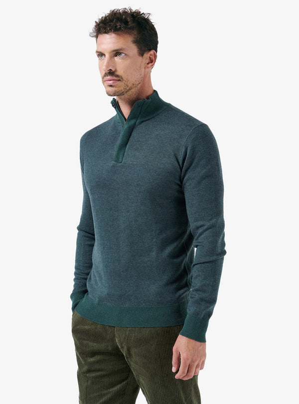 Maglia Chiusura Mezza Zip in Lana Cashmere - Ben - Fusaro Antonio dal 1893 - Fusaro Antonio