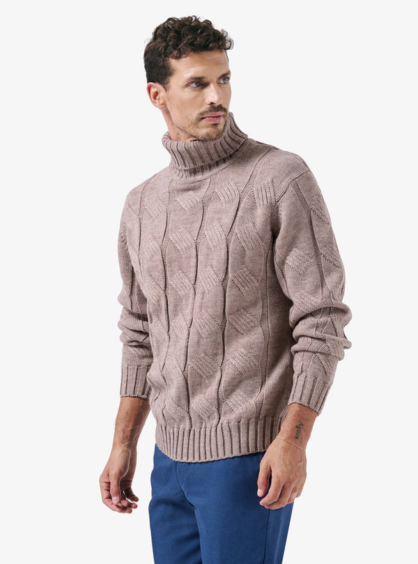 Maglia collo alto in misto lana - Clark - Fusaro Antonio dal 1893 - Fusaro Antonio