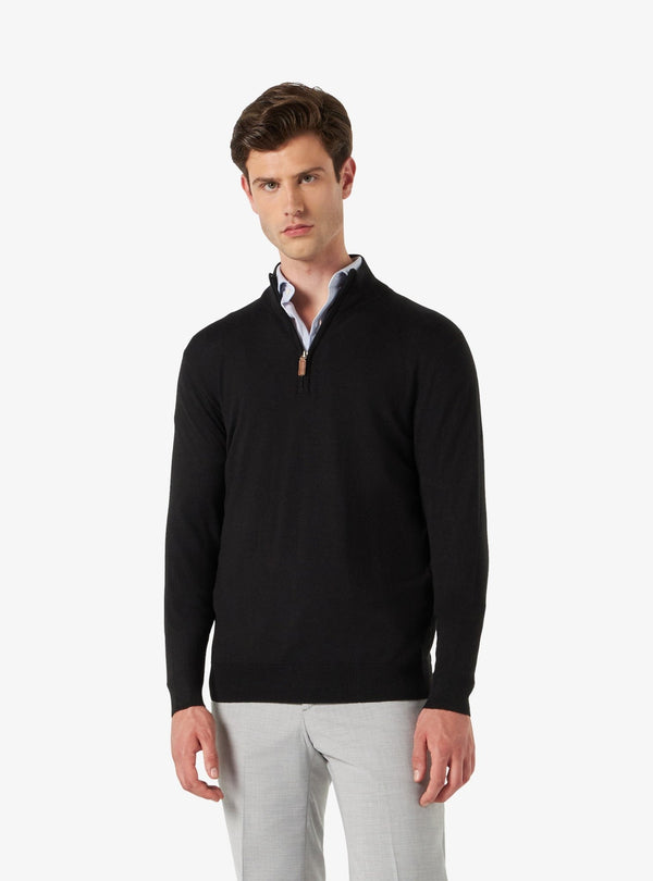 Maglia in Lana Merinos Chiusura Mezza Zip - Joss - Fusaro Antonio dal 1893