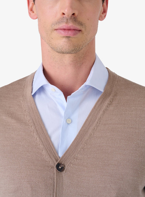 Maglia in Lana Merinos con Bottoni - Jules - Fusaro Antonio dal 1893 - Fusaro Antonio