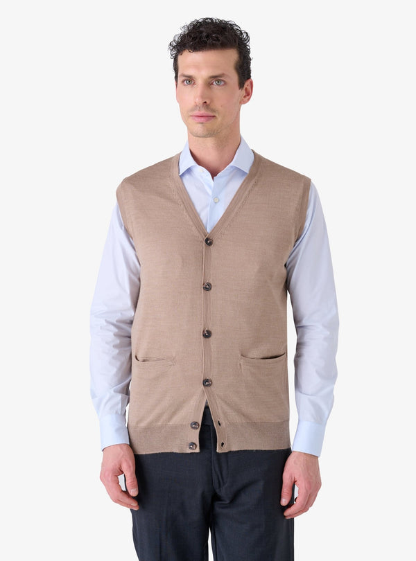 Maglia in Lana Merinos con Bottoni - Jules - Fusaro Antonio dal 1893 - Fusaro Antonio