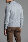 Maglia mezzo collo con zip intera in misto cashmere - Long Ribbed - Fusaro Antonio dal 1893 - Fusaro Antonio