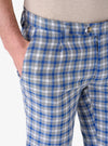 Pantalone a quadretto in lino cotone - Scot - Fusaro Antonio dal 1893 - Fusaro Antonio