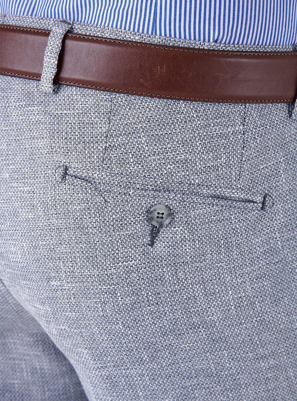 Pantalone classico a nido d'ape in lino cotone - Michael - Fusaro Antonio dal 1893