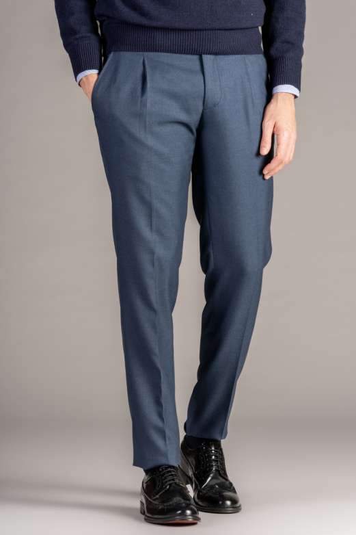 Pantalone una pinces wool blend - Fusaro Antonio dal 1893 - Fusaro Antonio