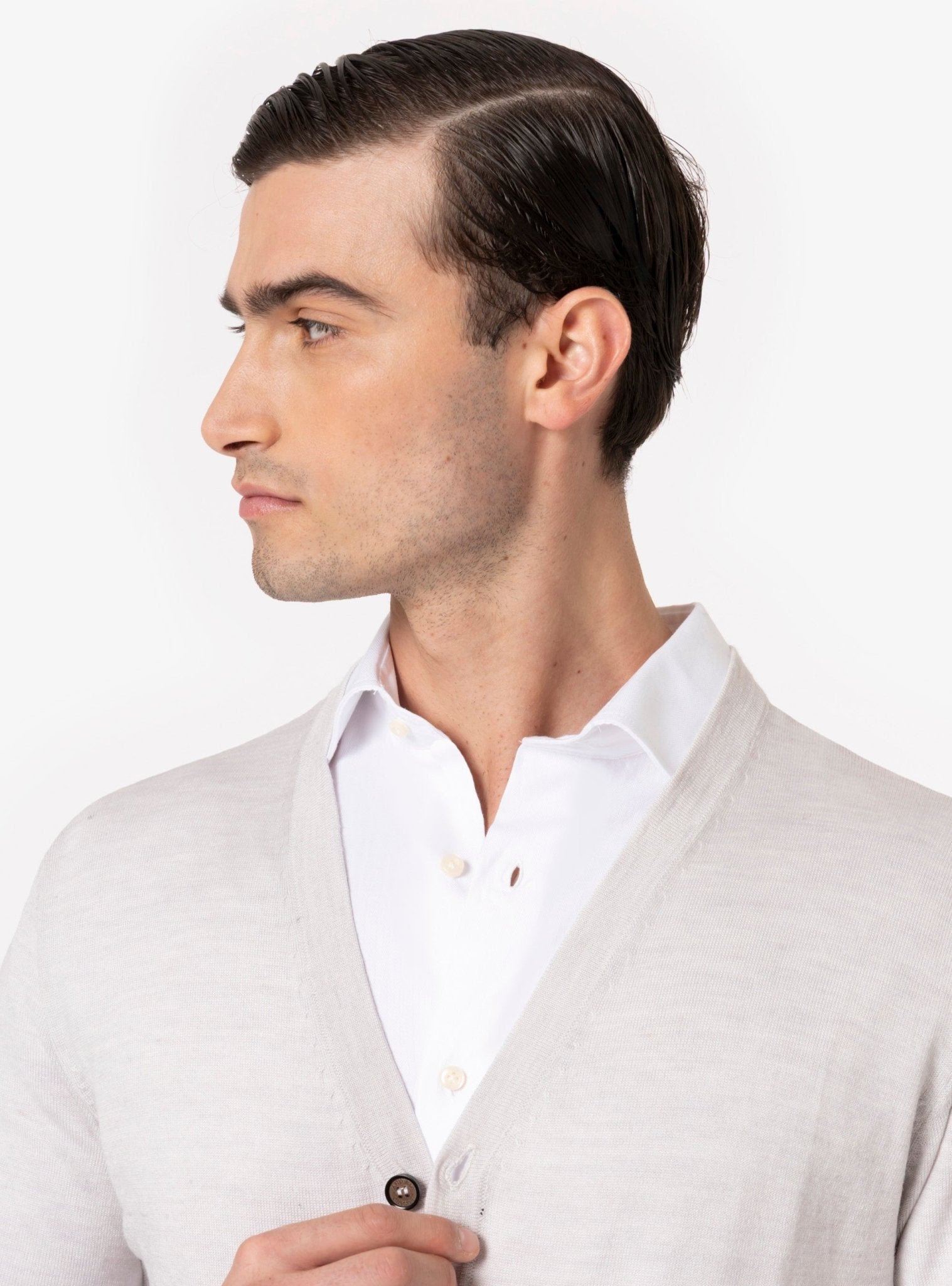 KTWOLEN Maglioni Da Uomo Invernale Scollo V Slim Fit A Costine Pullover - Foto 7