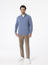 Maglione mezza Zip in Cashmere - Dubai