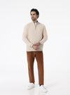 Maglione mezza Zip in Cashmere - Dubai