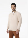 Maglione mezza Zip in Cashmere - Dubai