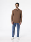 Maglione mezza Zip in Cashmere - Dubai